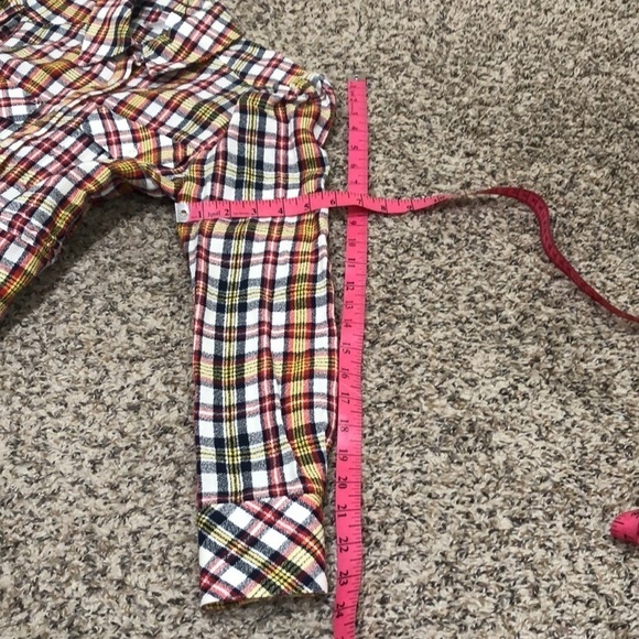 NWT Veronica Beard Corrine Shirt Dress Shirtdress Size 0 Red Multicolored Plaid - Picture 13 of 13